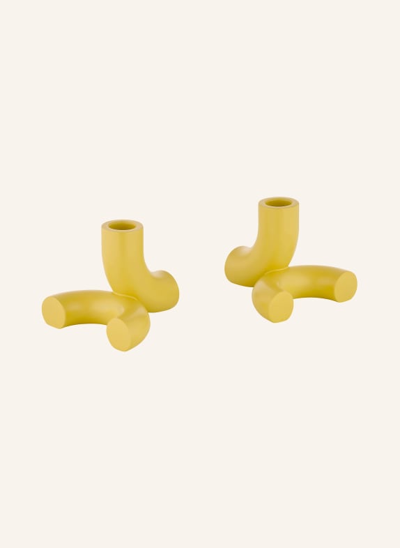 blomus 2er-Set Kerzenhalter DOODLE GELB