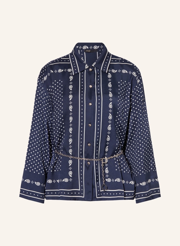 maje Hemdbluse DUNKELBLAU / WEISS