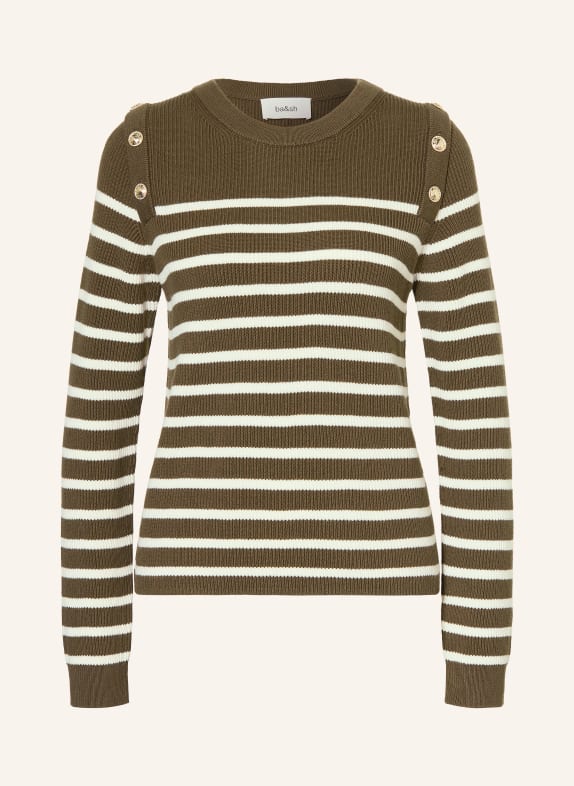 ba&sh Pullover MATIO KHAKI / WEISS