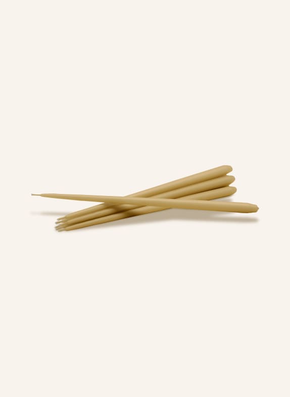 STOFF NAGEL Set of 6 taper candles CAMEL