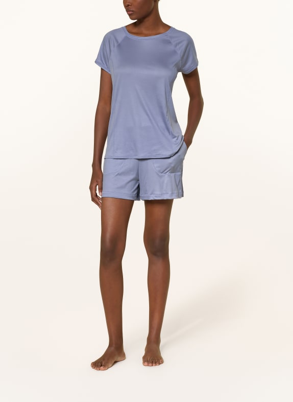 CALIDA Schlafshorts DSW COOLING BLAUGRAU