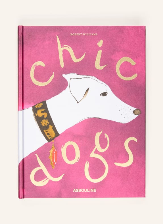 ASSOULINE Boek CHIC DOGS ROZE / GOUD / CRÈME