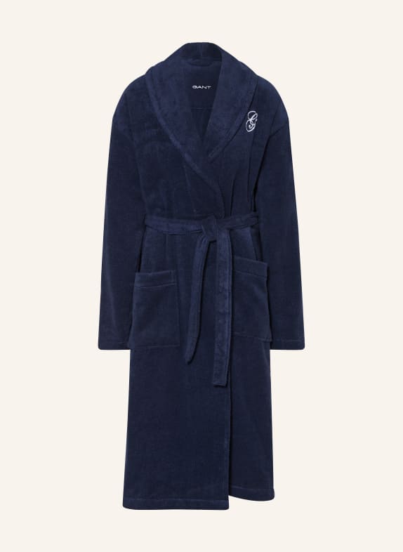 GANT HOME Peignoir unisexe BLEU FONCÉ