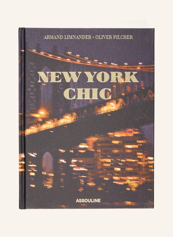 ASSOULINE Boek NEW YORK CHIC ZWART / GOUD / DONKERORANJE