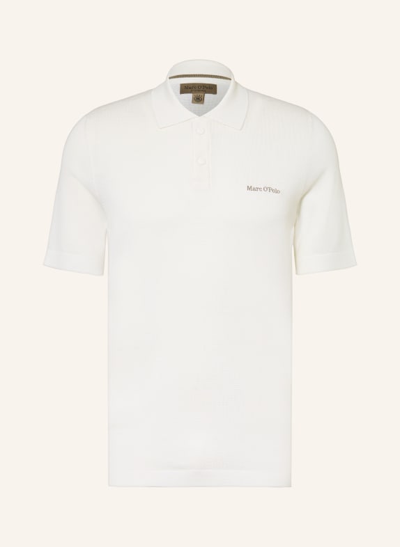 Marc O'Polo knitted polo shirt WHITE