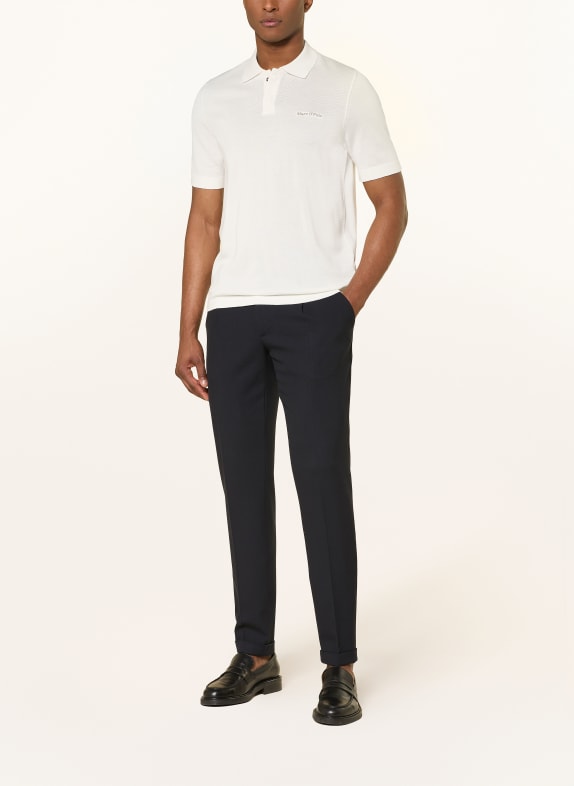 Marc O'Polo Strick-Poloshirt WEISS
