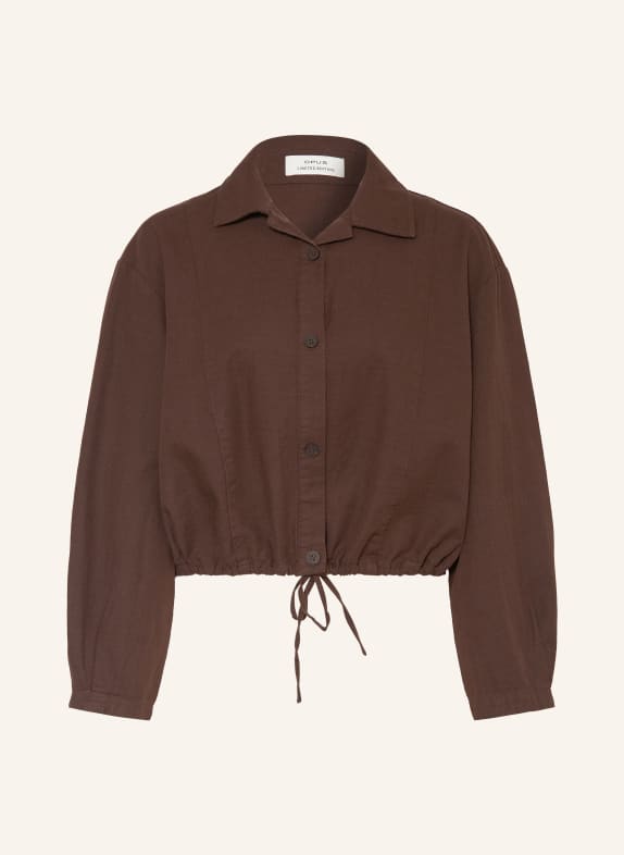 OPUS Bluse FORMENTE DUNKELBRAUN