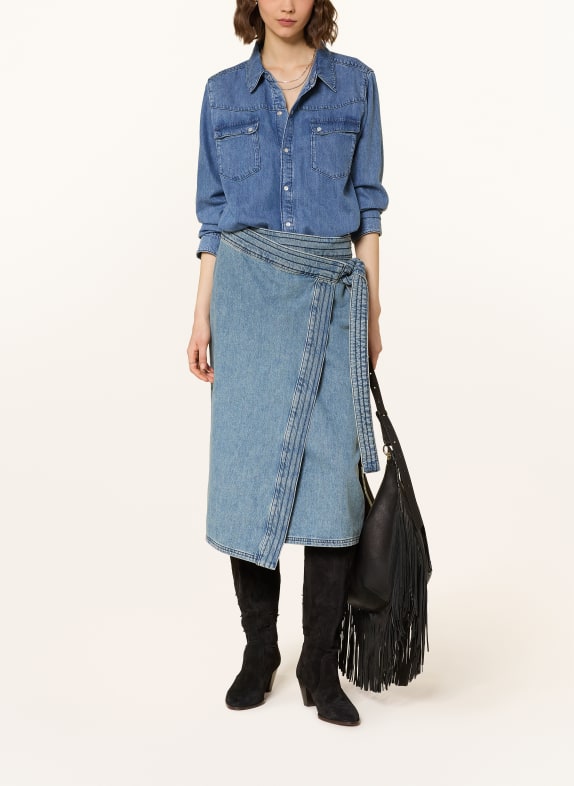 ba&sh Jeansbluse ADALI HELLBLAU