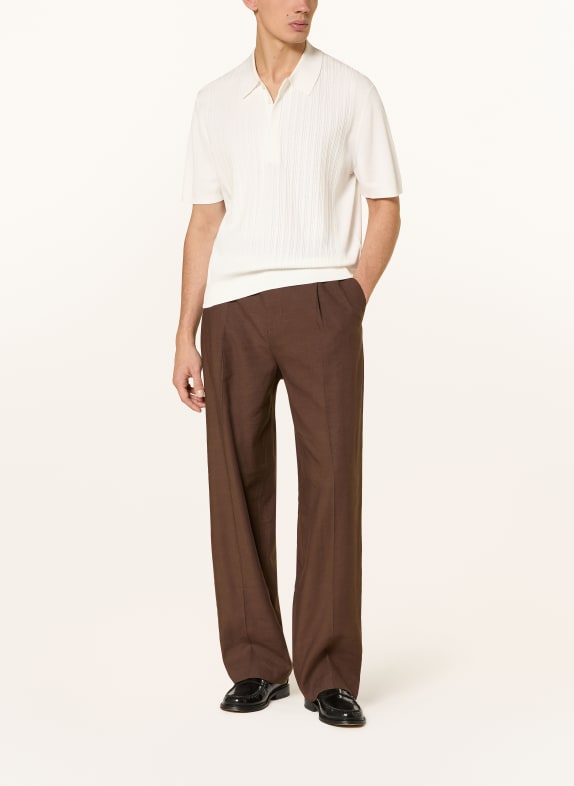 COS Gebreid poloshirt WIT