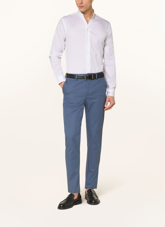 van Laack Overhemd VL-RUDO-N Slim Fit met opstaande kraag WIT