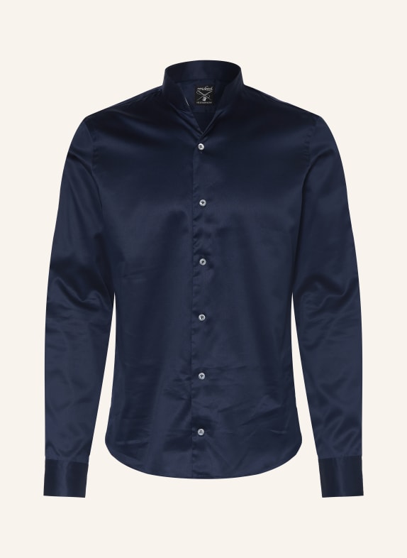 van Laack Chemise VL-RUDO-N Slim Fit avec col montant BLEU FONCÉ