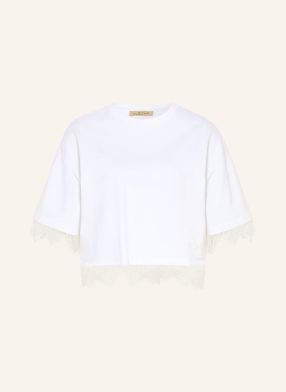 Smith & Soul T-Shirt mit Spitze WEISS