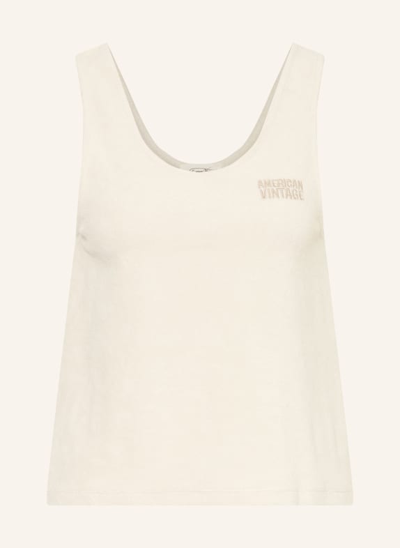 American Vintage Top FUXOW van badstof CRÈME