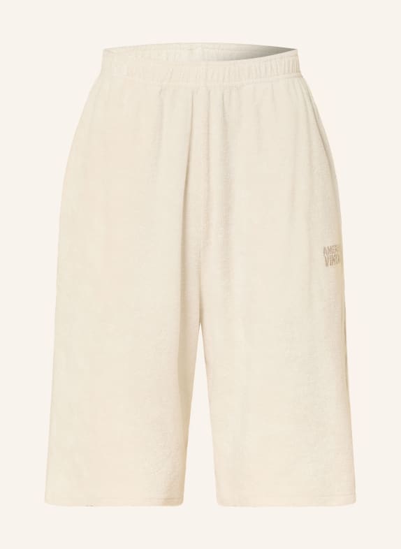 American Vintage Szorty FUXOW z frotte KREMOWY