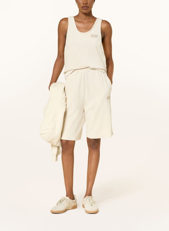 American Vintage FUXOW-short van badstof CRÈME