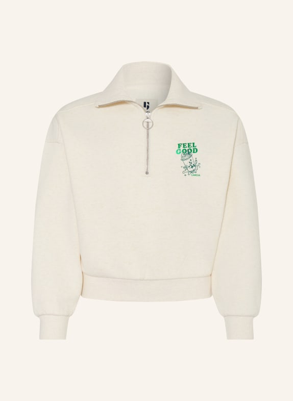GARCIA Sweatshirt ECRU / GREEN