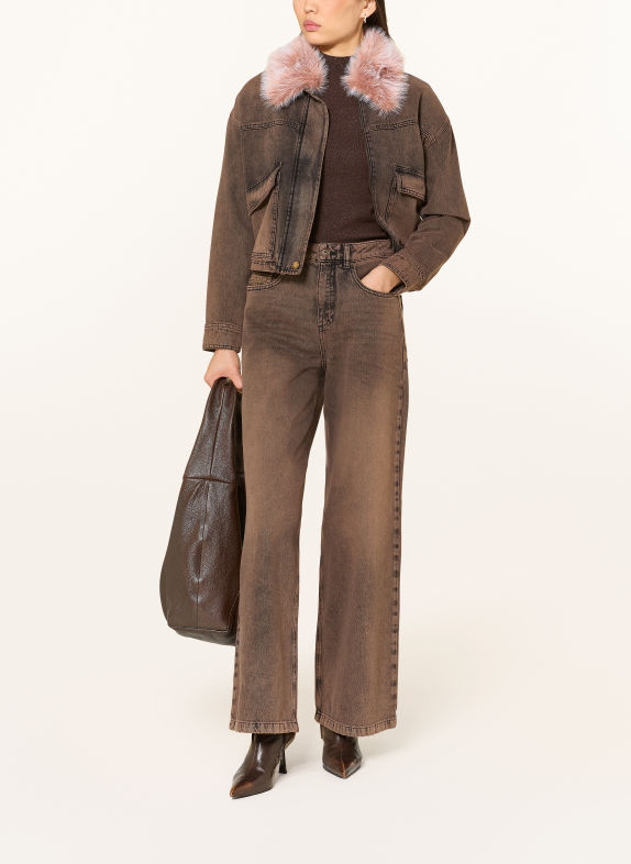 MARC AUREL Wide-leg jeans 700020 brown denim