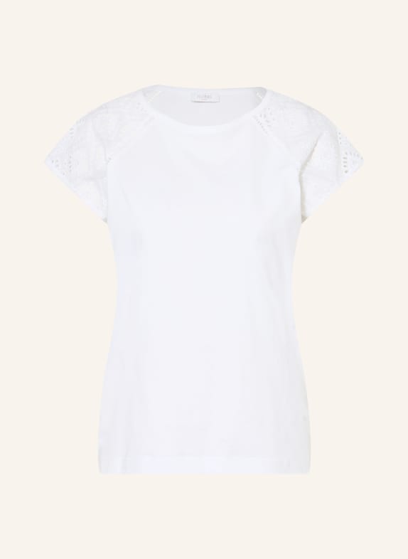 HOBBS T-Shirt IVANA mit Spitze WEISS