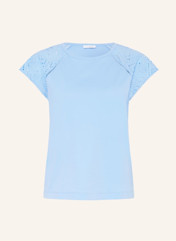 HOBBS T-Shirt IVANA mit Spitze HELLBLAU