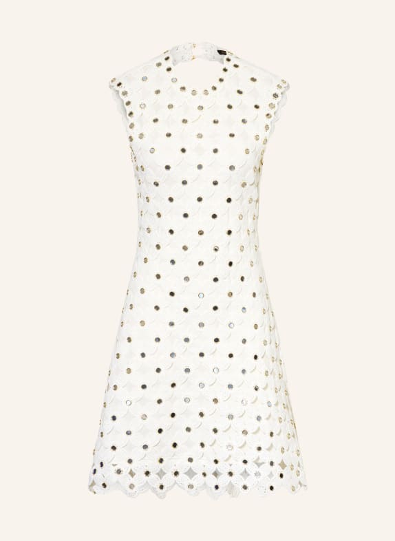maje Cocktailkleid aus Spitze WEISS
