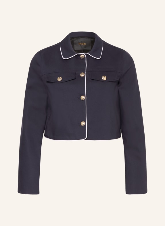 maje Kastenjacke DUNKELBLAU / WEISS