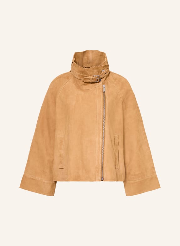 ALLSAINTS Lederjacke RHODES CAMEL