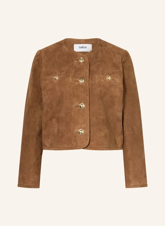 ba&sh Lederjacke MELLA COGNAC / GOLD