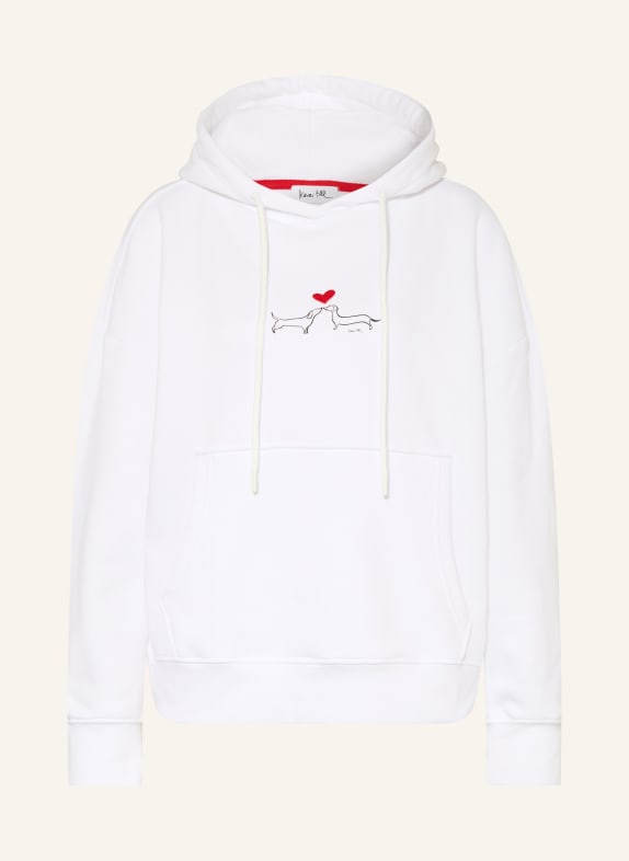 kera till hoodie WHITE / RED / BLACK