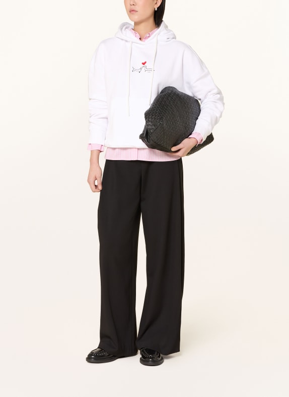 kera till sweat à capuche BLANC / ROUGE / NOIR