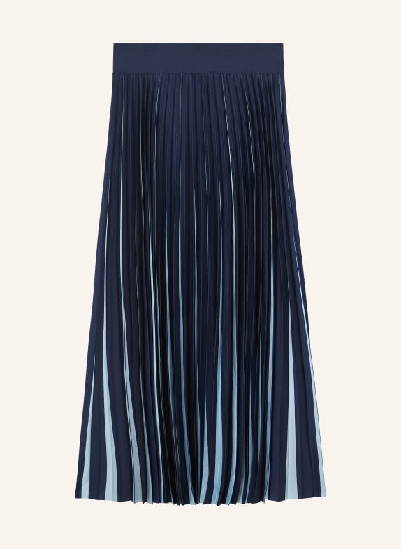 REISS Plisseerock SERENA DUNKELBLAU / HELLBLAU