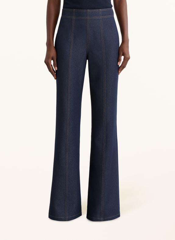 REISS Flared jeans EDIE DONKERBLAUW
