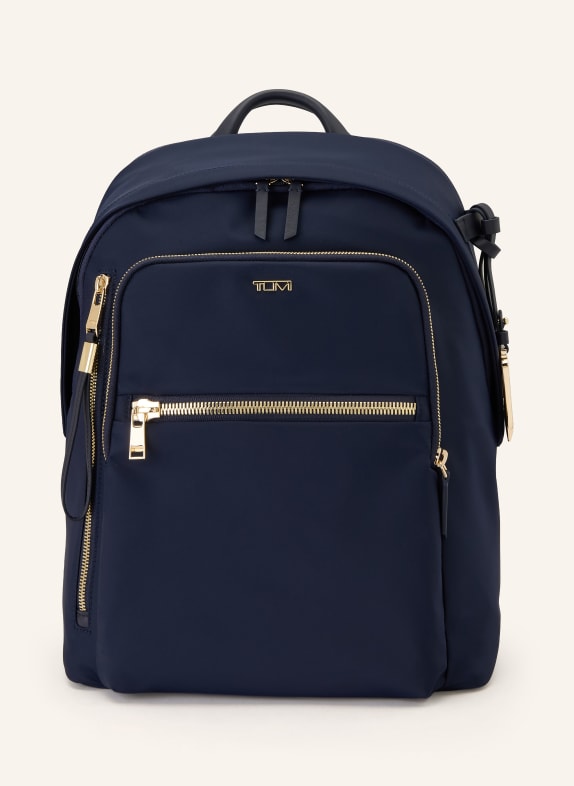 TUMI Sac à dos VOYAGEUR HALSEY avec compartiment pour ordinateur portable BLEU FONCÉ / OR
