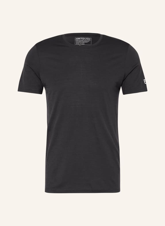 ORTOVOX T-shirt 150 COOL CLEAN TS met merinowol ZWART