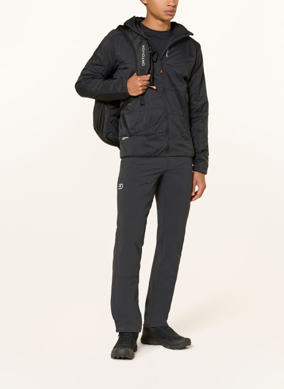 ORTOVOX Gewatteerde jas SWISSWOOL PIZ DUAN JACKET ZWART