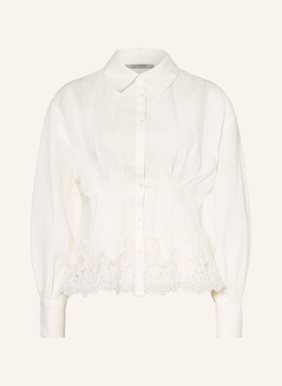 ALLSAINTS Chemisier CAROL avec dentelle BLANC