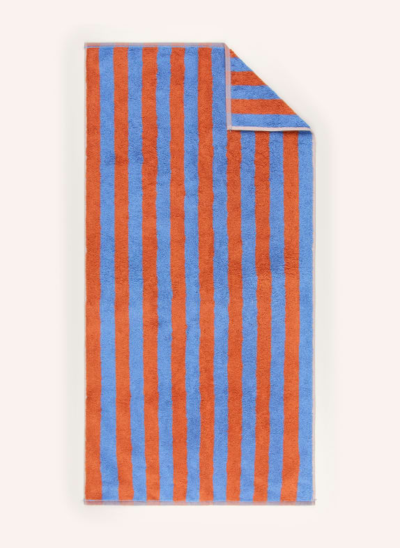 Cawö Handdoek BOLD ORANJE / BLAUW