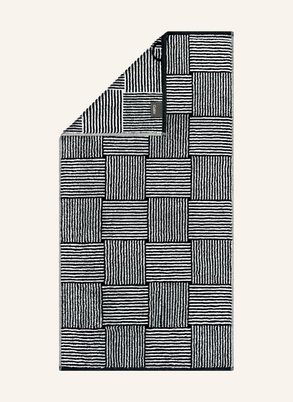 Cawö Serviette BLACK &amp; WHITE NOIR / BLANC