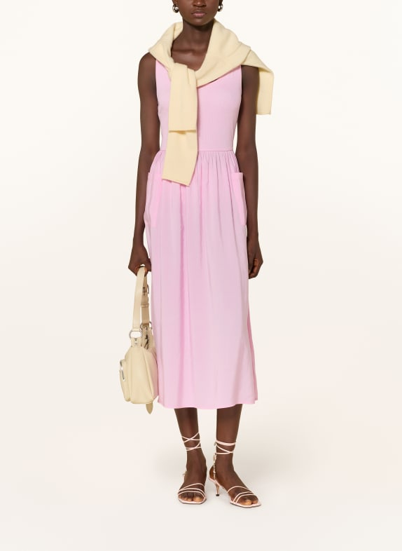 Rich & Royal Robe en mélange de matières ROSE