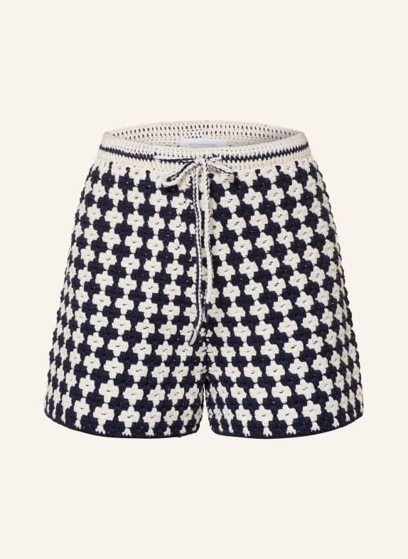 Rich & Royal Häkelshorts DUNKELBLAU / WEISS
