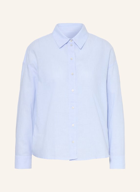 Rich & Royal Košile s lnem TMAVĚ MODRÁ / BÍLÁ