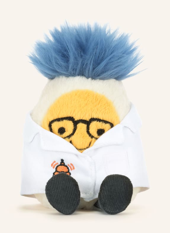 Jellycat Plyšová hračka AMUSEABLES BOILED EGG SCIENTIST BÍLÁ / ŽLUTÁ / MODRÁ