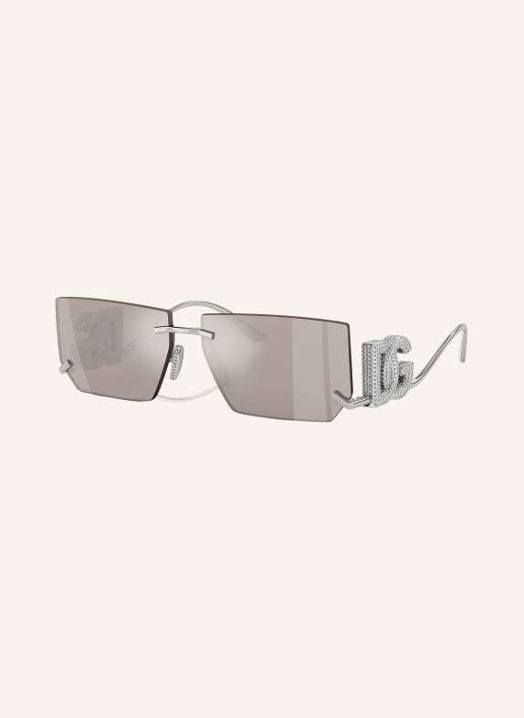 DOLCE & GABBANA Lunettes de soleil DG2304B ARGENT/ GRIS FONCÉ MIROIR
