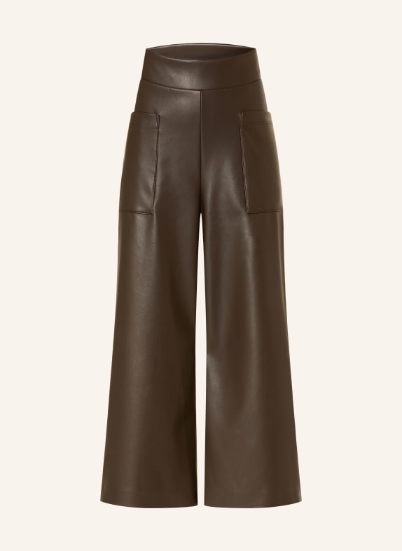 Joseph Ribkoff Culotte in Lederoptik DUNKELBRAUN