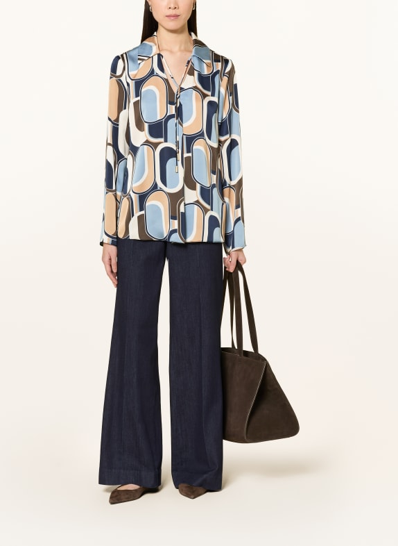 Joseph Ribkoff blouse BLAUWGRIJS / BRUIN / ECRU