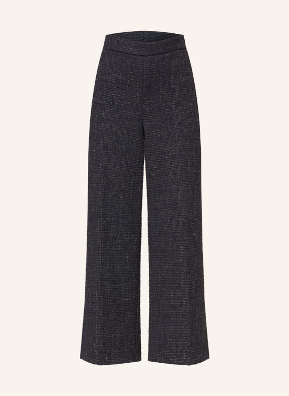 Joseph Ribkoff Marlenehose aus Tweed mit Glitzergarn DUNKELBLAU / SILBER