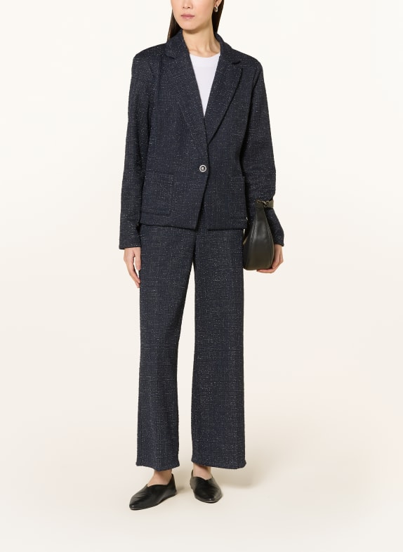 Joseph Ribkoff Blazer met glittergaren DONKERBLAUW / ZILVER