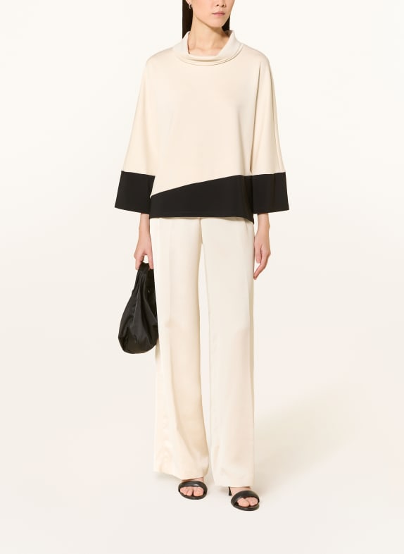 Joseph Ribkoff Sweatshirt med 3/4-ærmer CREME / SORT