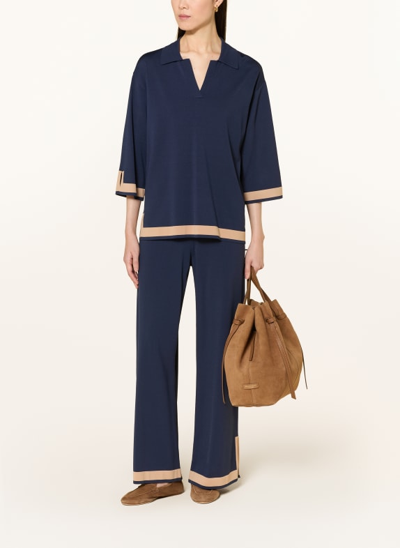 Joseph Ribkoff Trui met 3/4-mouwen DONKERBLAUW / CAMEL