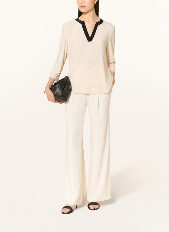 Joseph Ribkoff Blouse van jersey met 3/4-mouwen CRÈME / ZWART