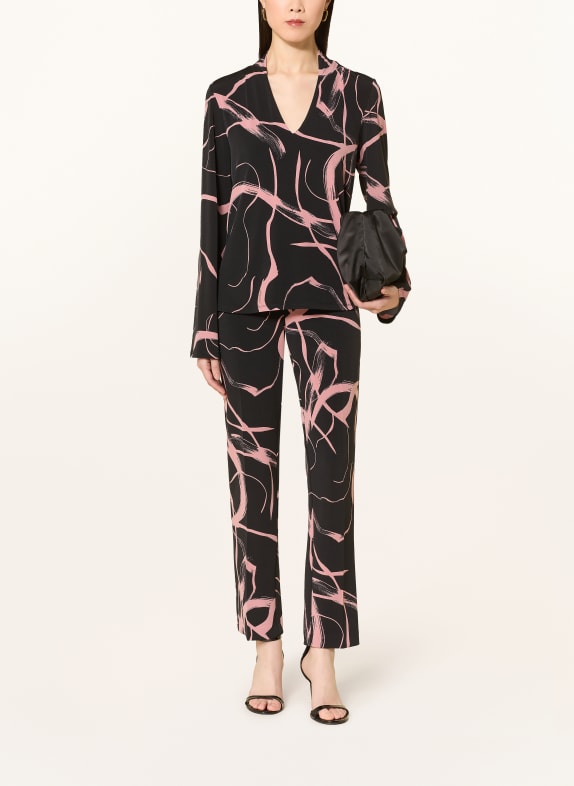 Joseph Ribkoff jerseybroek ZWART / ROZE